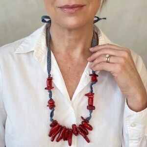 Zara Red Beaded Necklace